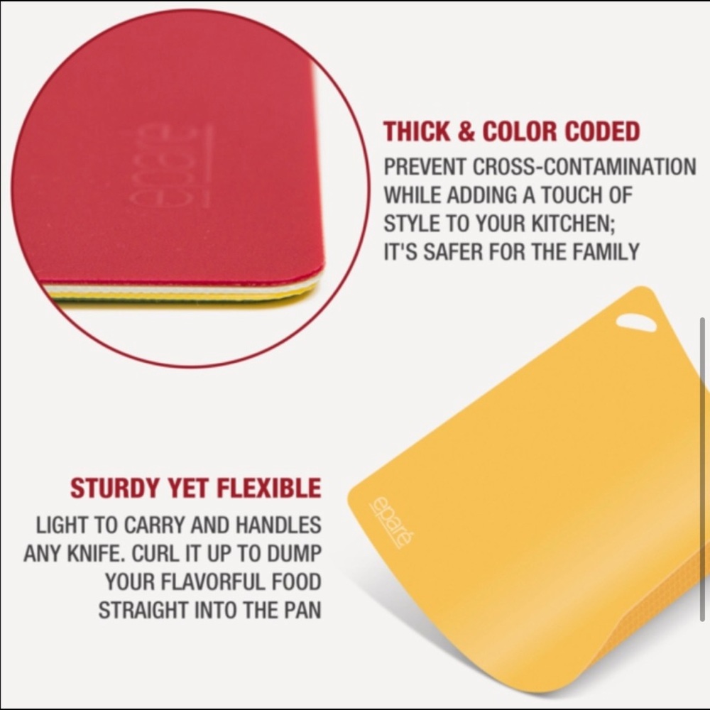 Eparé set of 4 cutting boards, BPA-free. - Picture 4 of 15